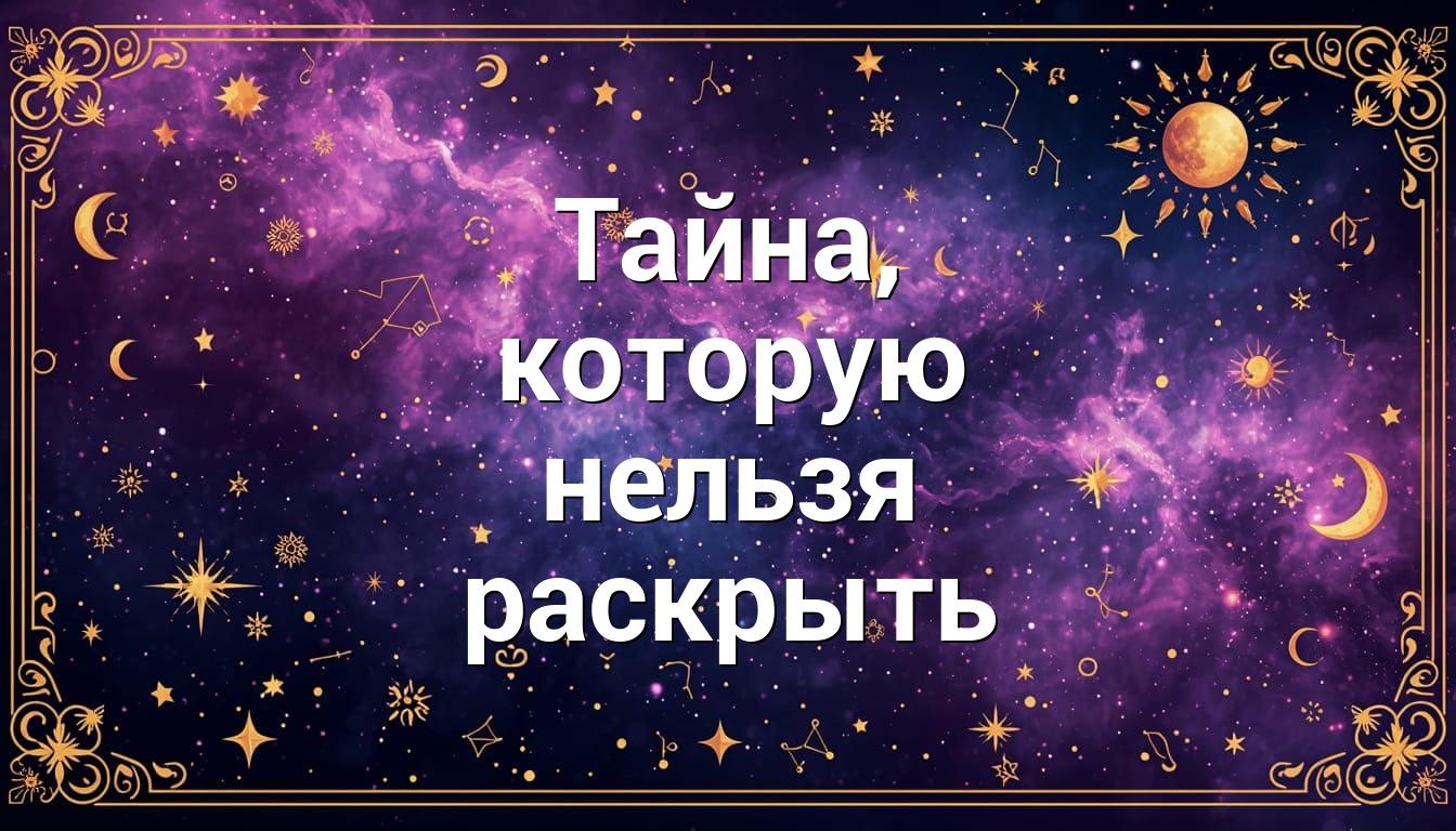 Тайна, которую нельзя раскрыть