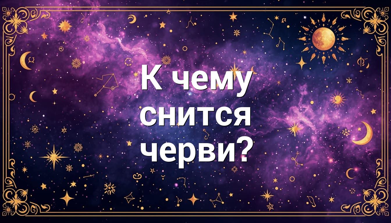 К чему снится черви?