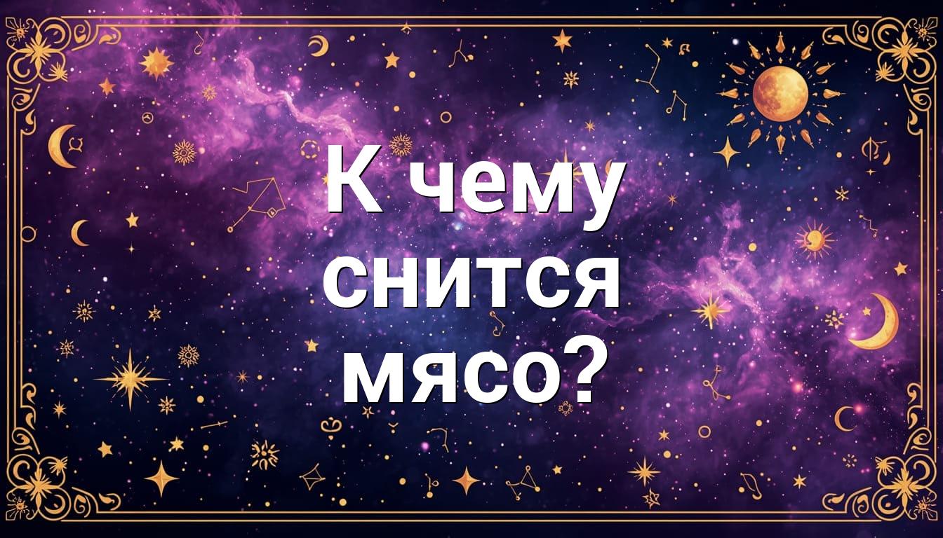 К чему снится мясо?