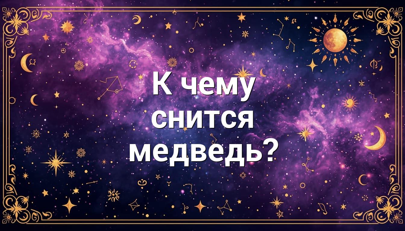 К чему снится медведь?