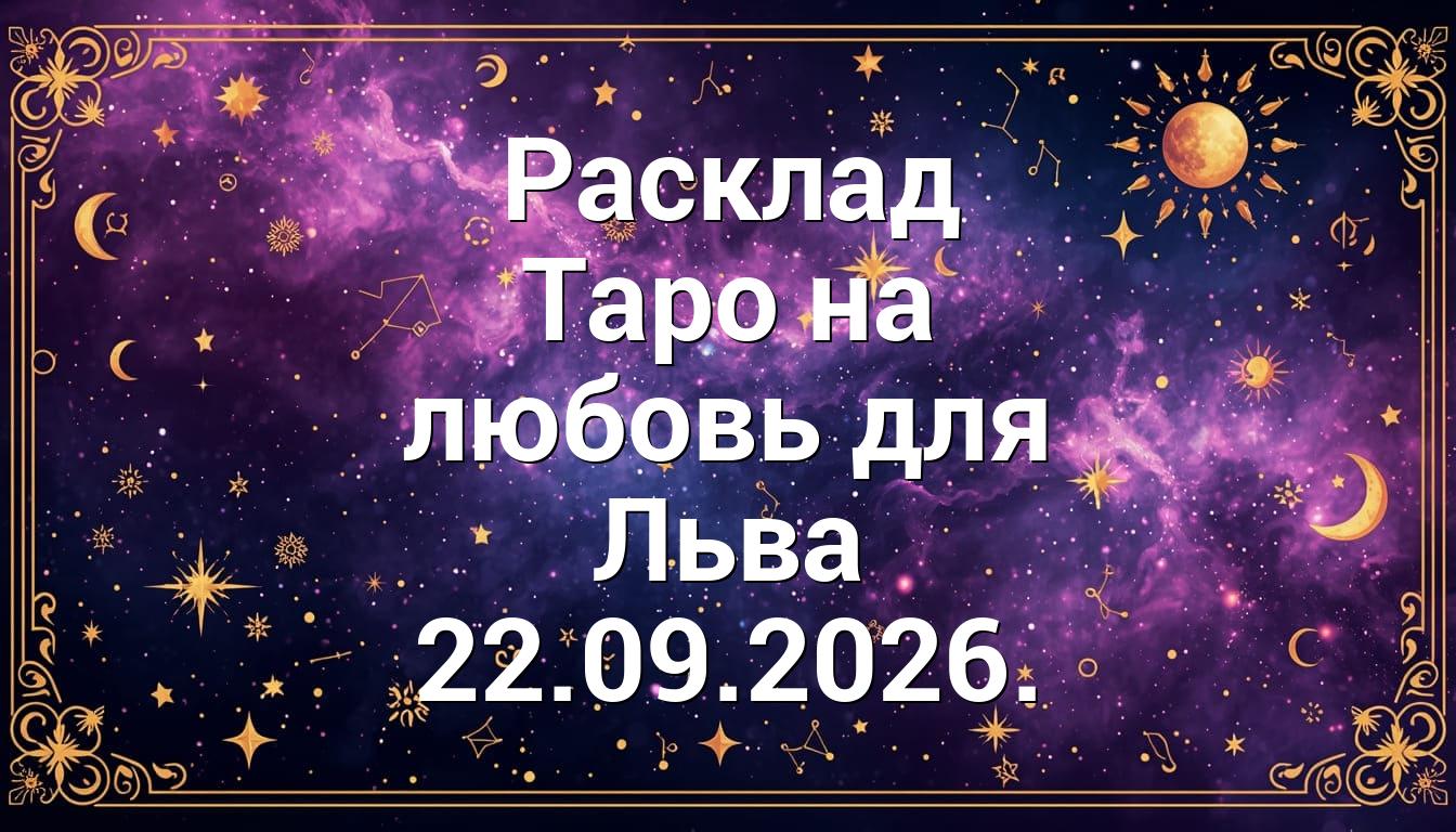 Расклад Таро на любовь для Льва 22.09.2026.