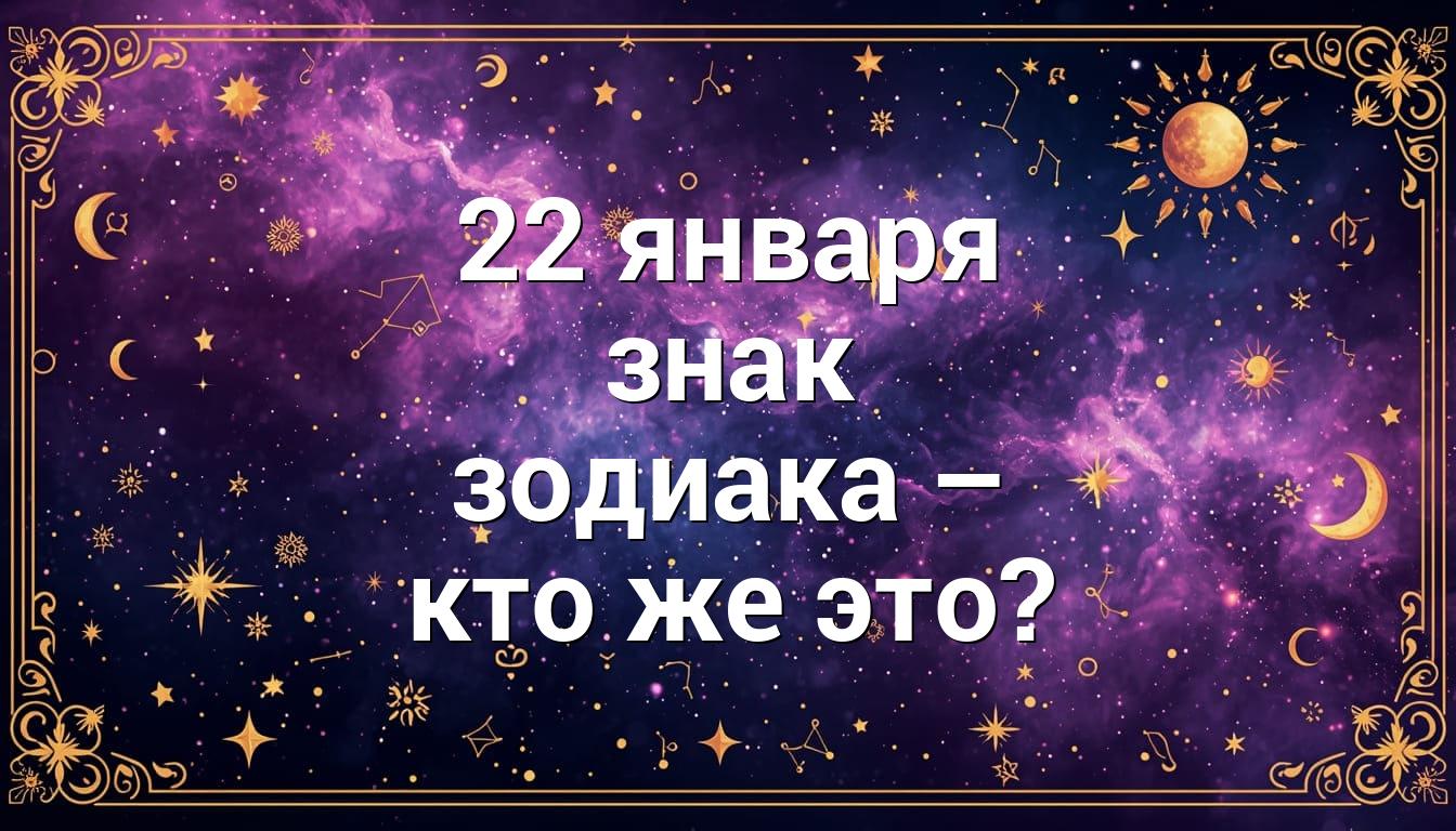22 января знак зодиака – кто же это?