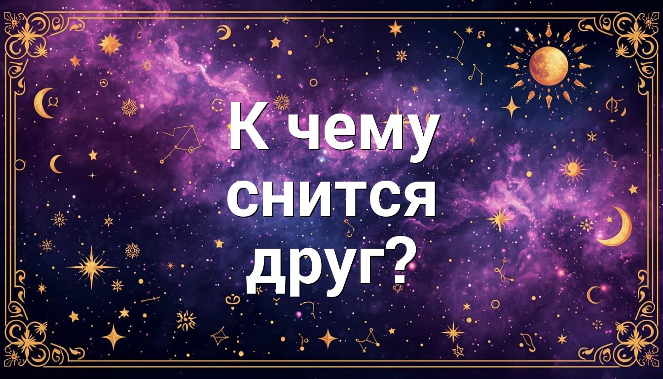 К чему снится друг?