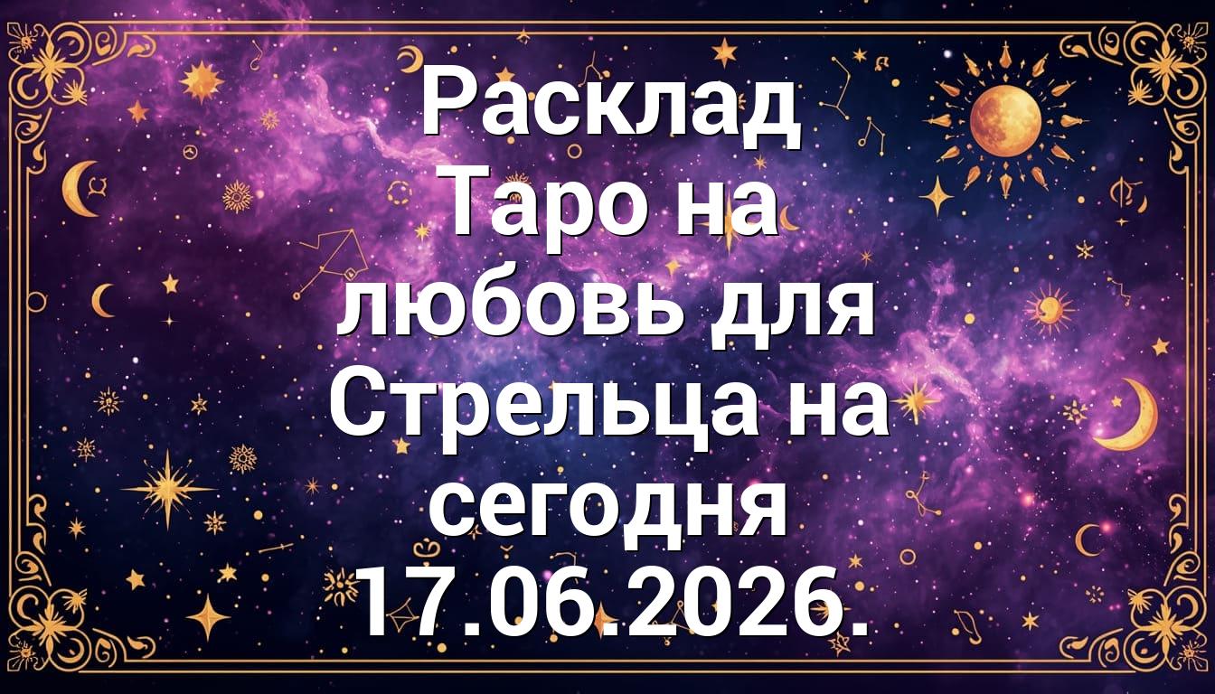 Расклад Таро на любовь для Стрельца на сегодня 17.06.2026.