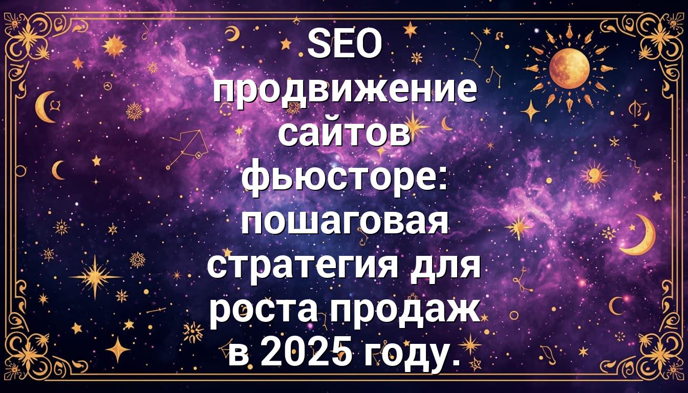 SEO продвижение сайтов фьюсторе: пошаговая стратегия для роста продаж в 2025 году.