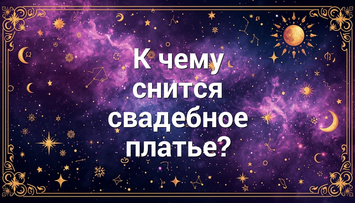 К чему снится свадебное платье?