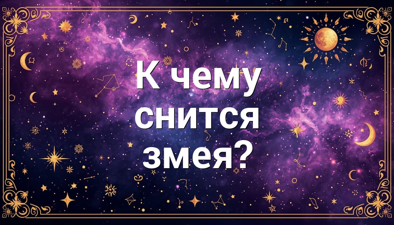 К чему снится змея?