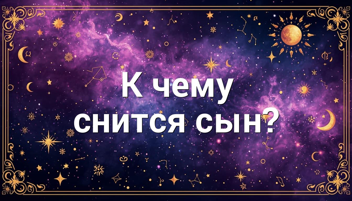 К чему снится сын?