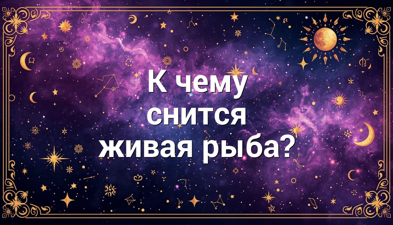 К чему снится живая рыба?